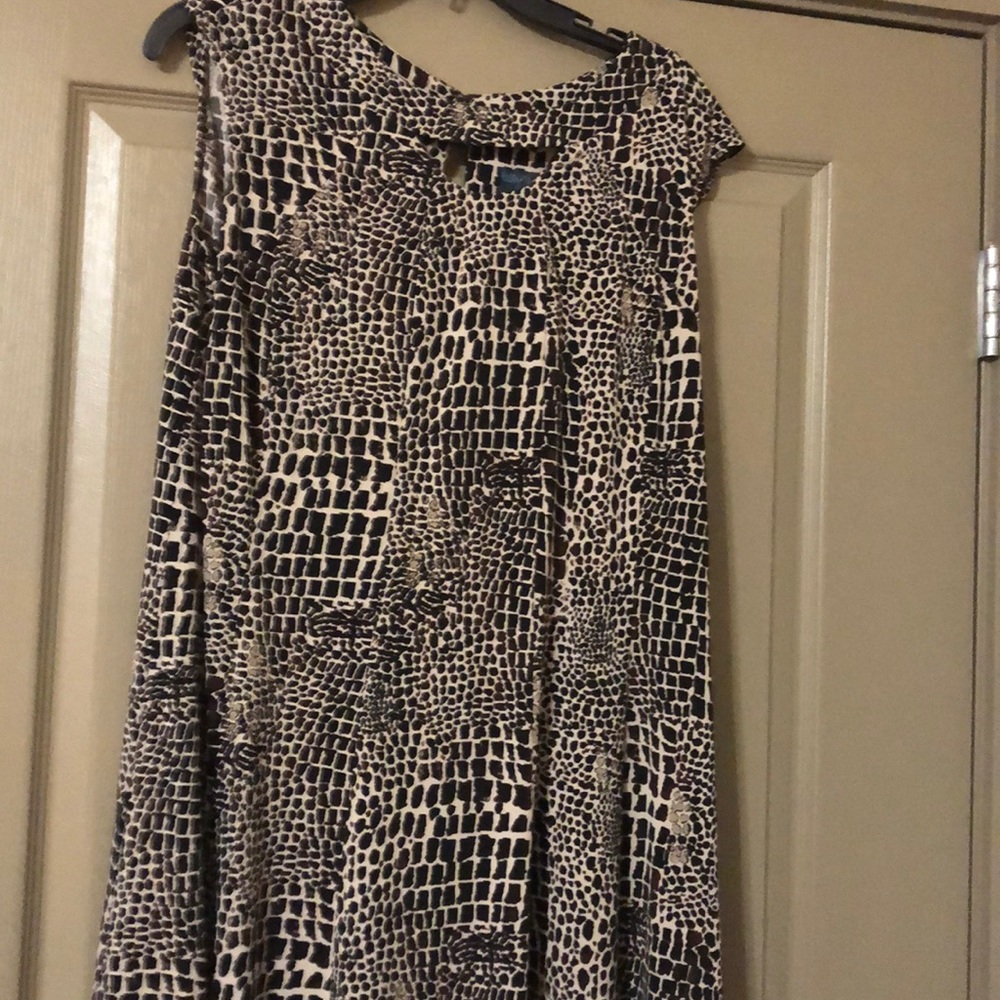 Dress and Jacket Set, brown/beige